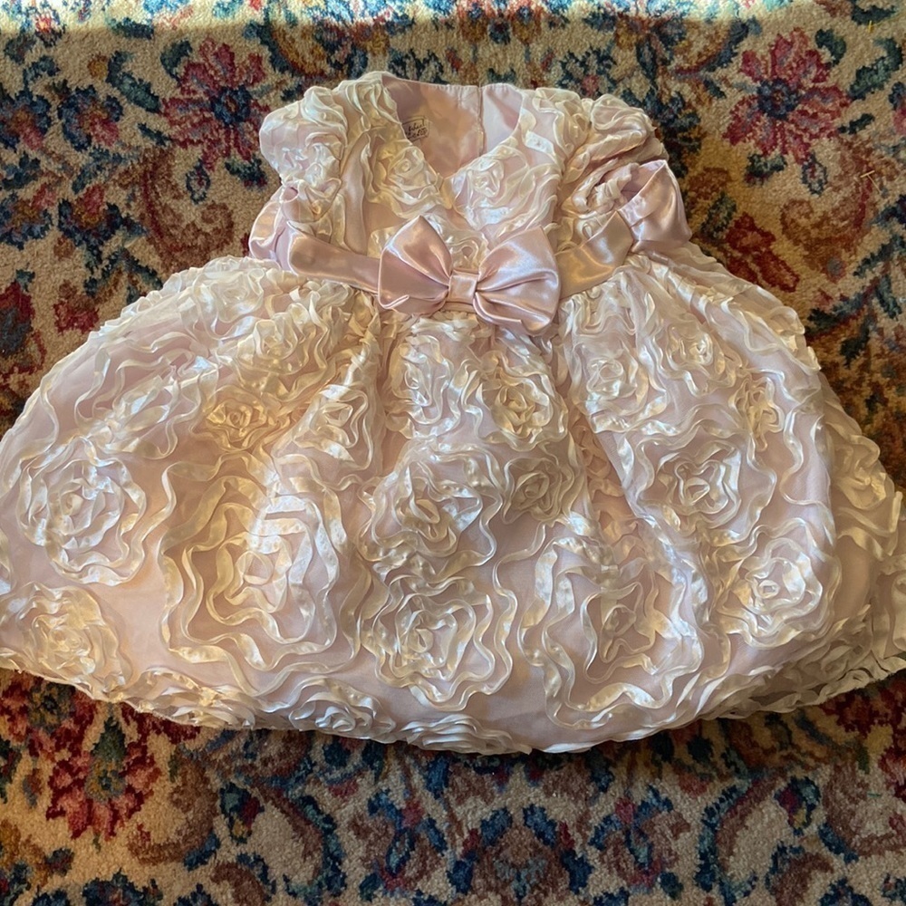 Pippa & Julie rosette dress for your 12 month old. More precious than sunshine.